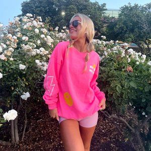 Smiley Star Lightning Bolt Sweatshirt